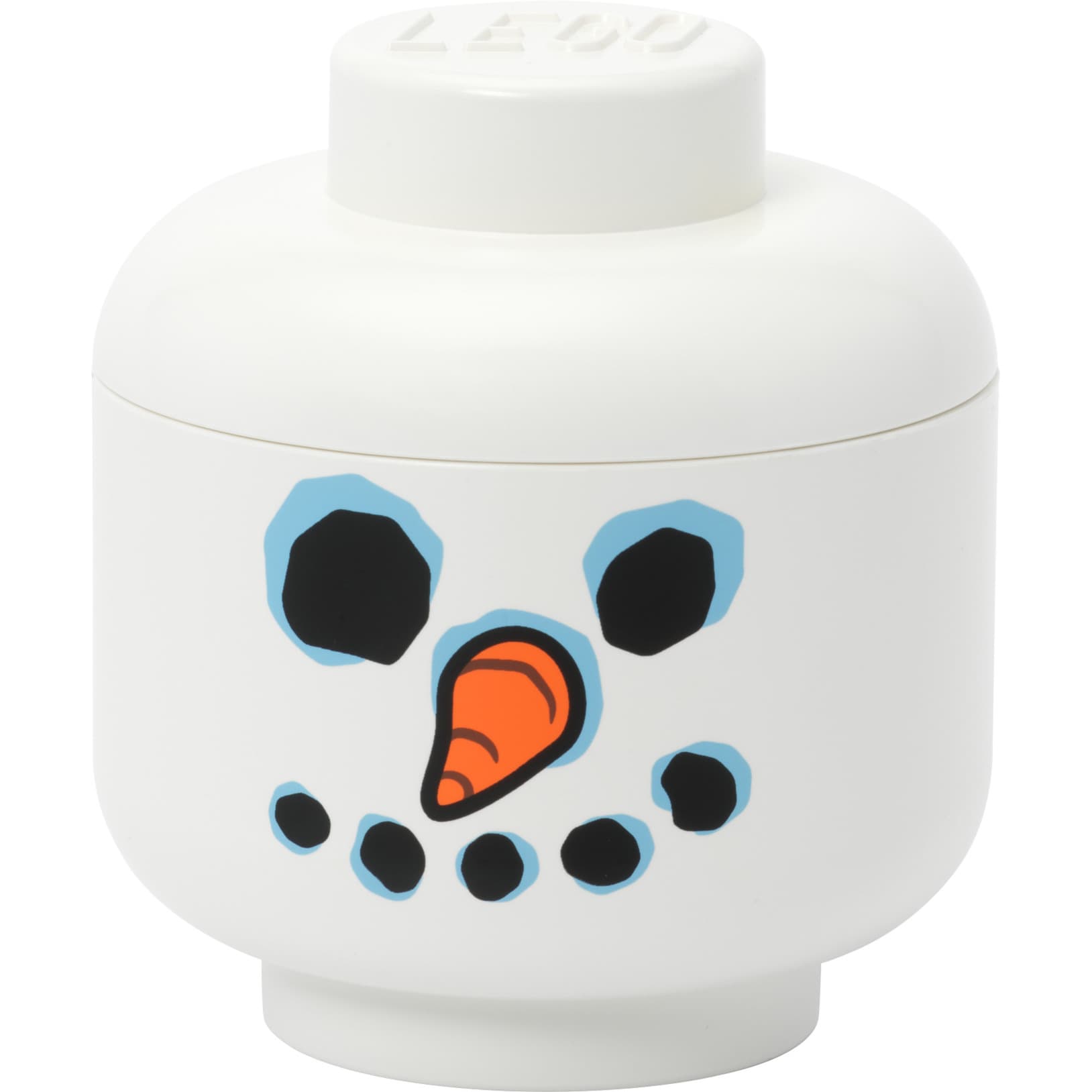 LEGO Storage Head "Snowman", mini, Aufbewahrungsbox