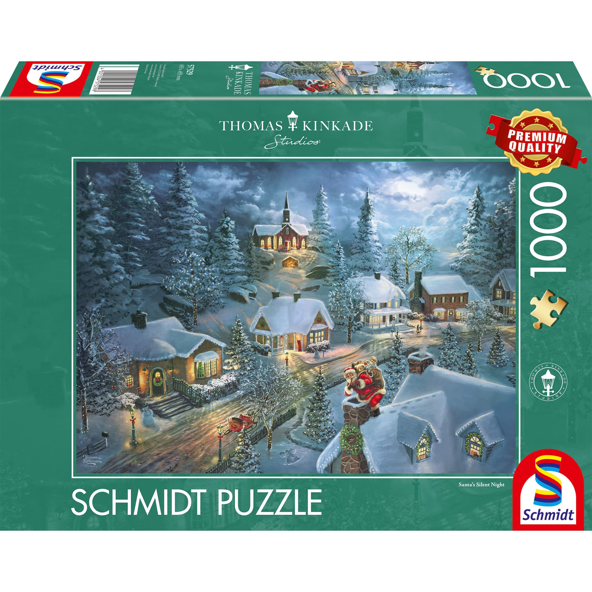 Thomas Kinkade Studios: Santa''s Silent Night, Puzzle