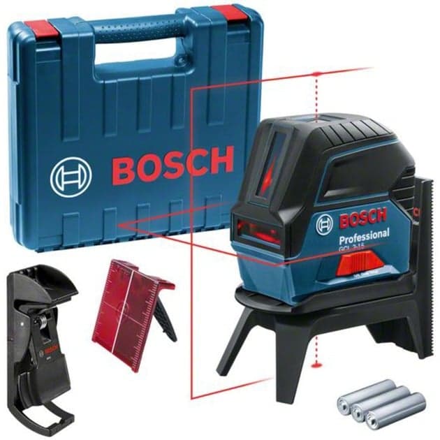 Kombilaser GCL 2-15 Professional, mit Deckenklemme, Kreuzlinienlaser