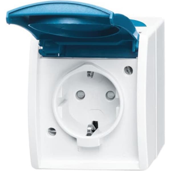 Steckdose mit Klappdeckel Typ F 20 EBW-53