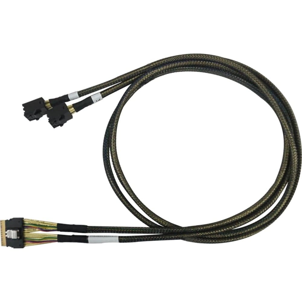 SFF-8654 > 2x SFF-8643 NVMe-Kabel 8654-8643-210
