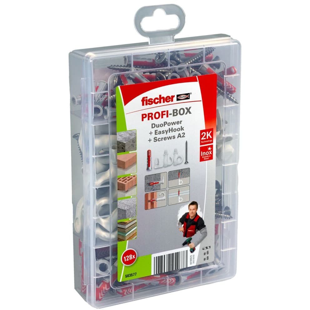 ProfiBox DuoPower + EasyHook + Schraube A2, Dübel