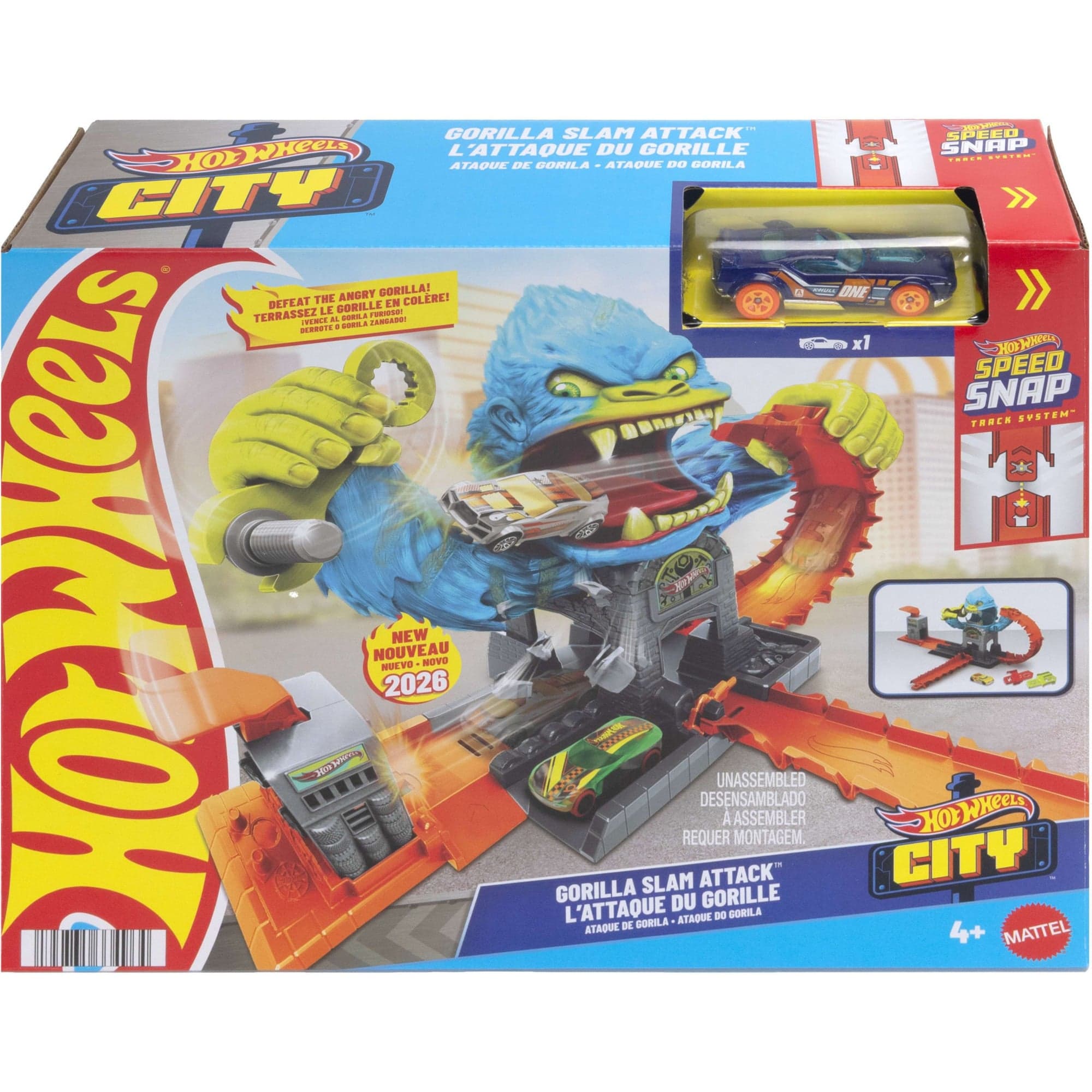 Hot Wheels City Gigantischer Gorilla Angriff, Spiel
