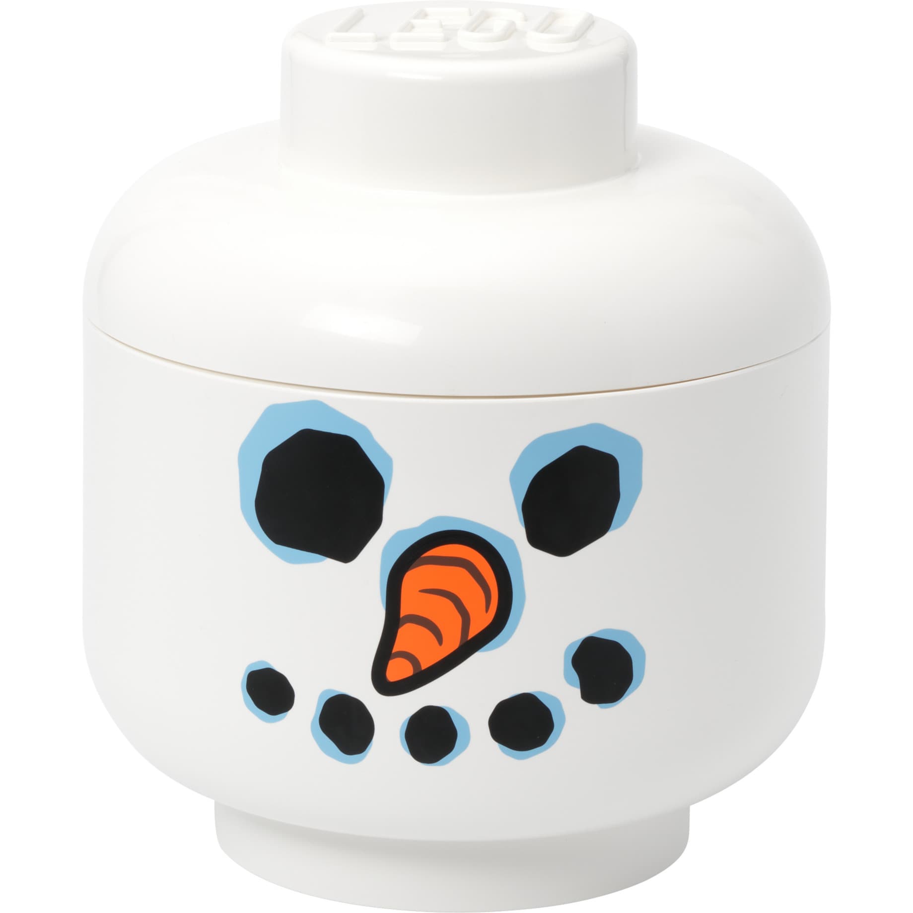 LEGO Storage Head "Snowman", groß, Aufbewahrungsbox