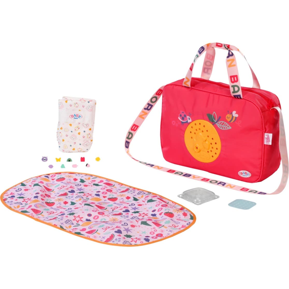 BABY born® Pinplay Wickeltasche, Puppenzubehör