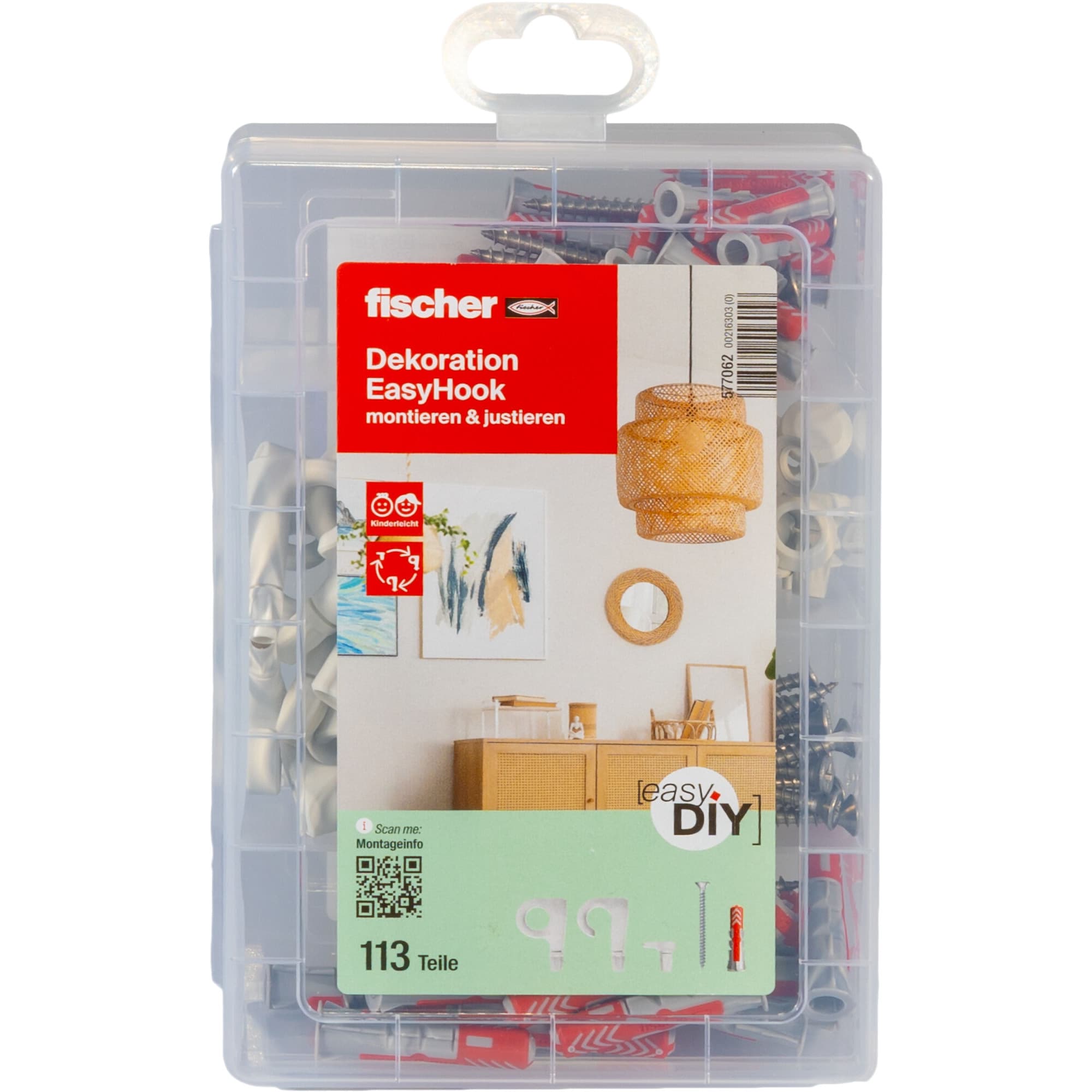 EasyDIY Box Dekoration EasyHook+Schraube , Dübel