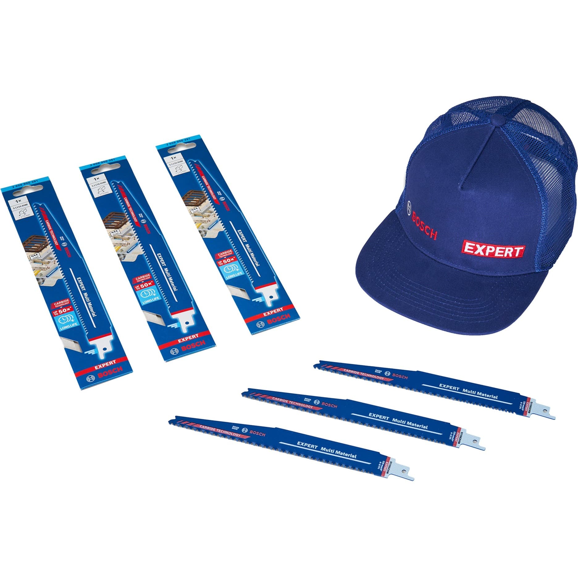 EXPERT Säbelsägeblatt ‘Multi Material’ S 1156 XHM + gratis EXPERT Cap