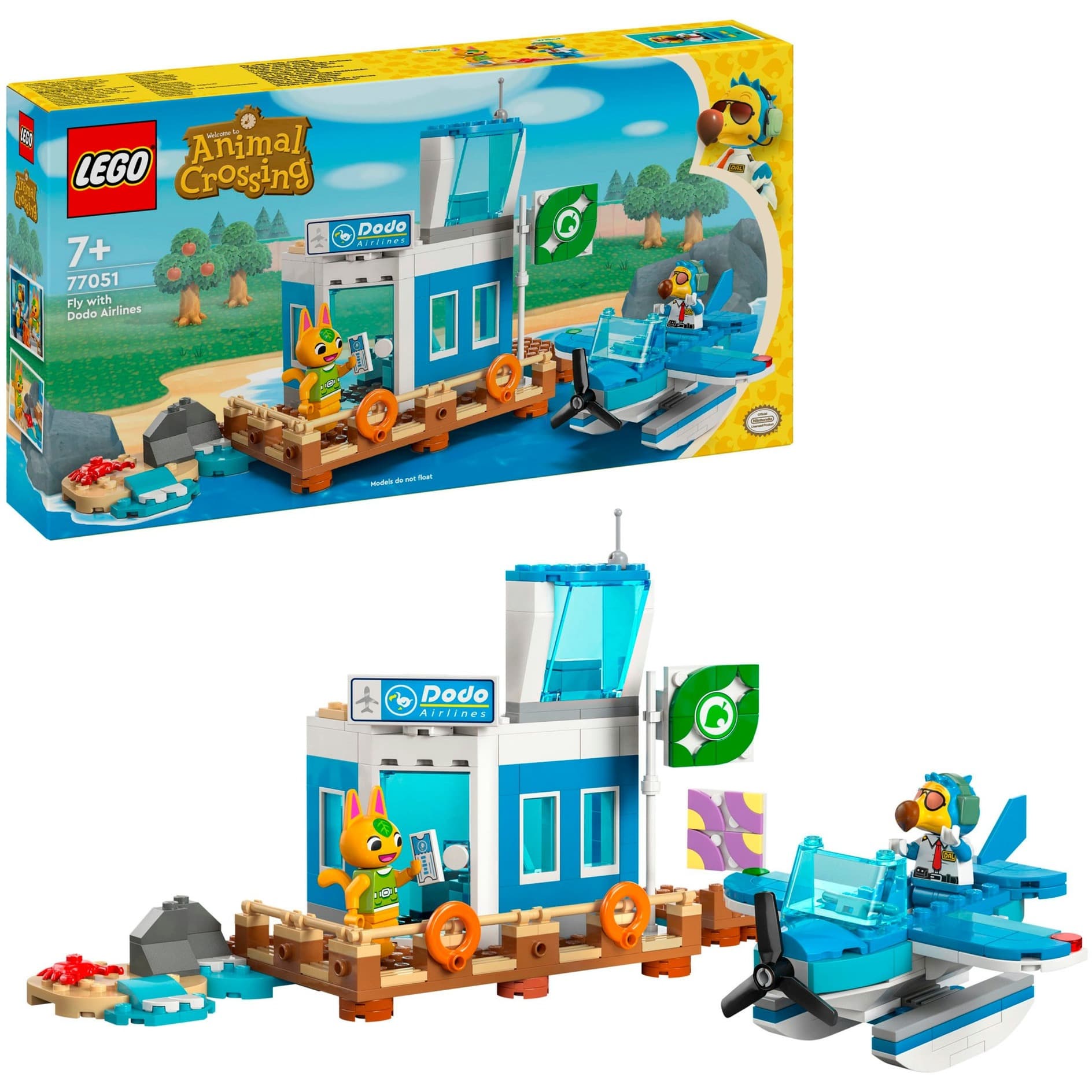 77051 Animal Crossing Flieg mit Dodo Airlines, Konstruktionsspielzeug