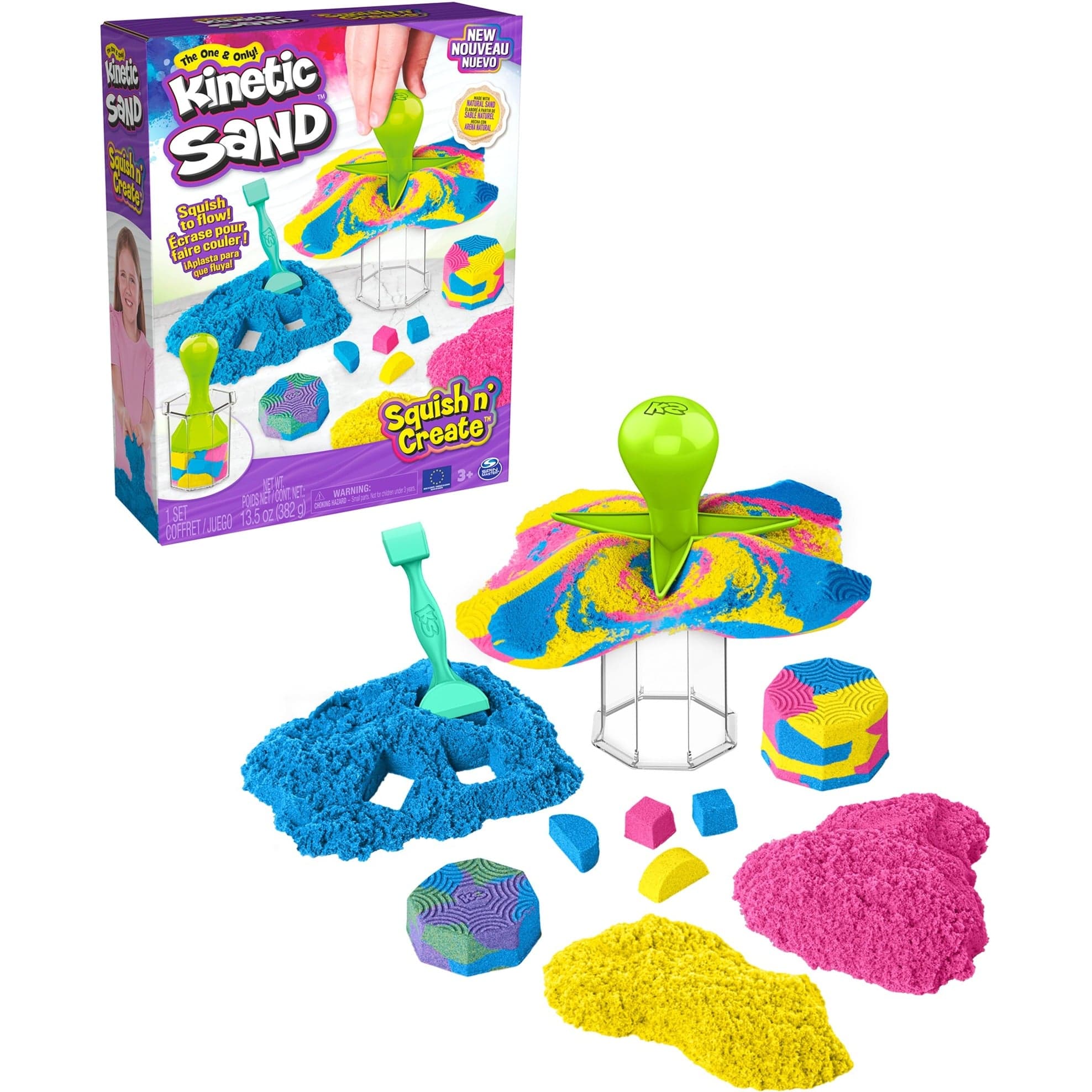 Kinetic Sand Squish N’ Create Set, Spielsand