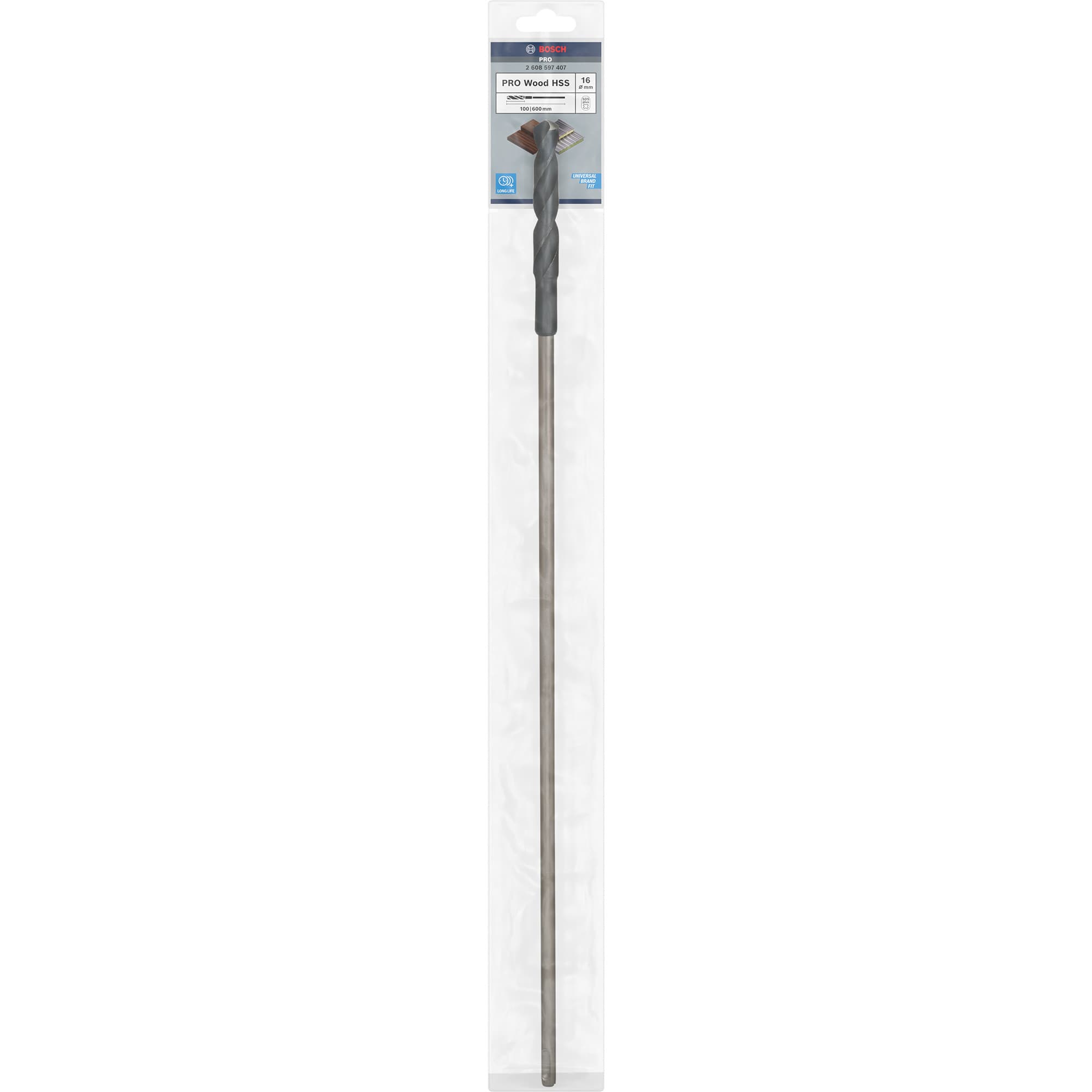 PRO Wood HSS Schalungs- und Installationsbohrer, SDS-plus, Ø 16mm
