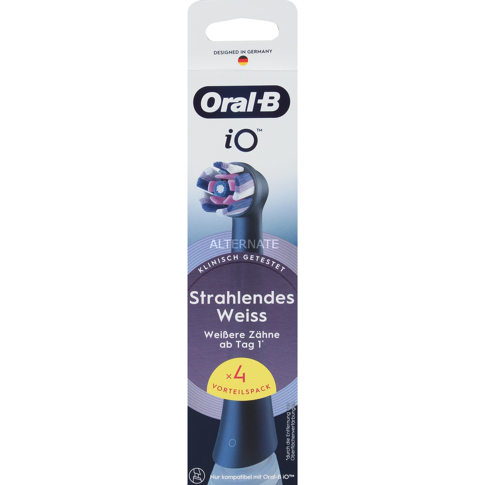 Oral-B iO Strahlendes Weiss 4er, Aufsteckbürste