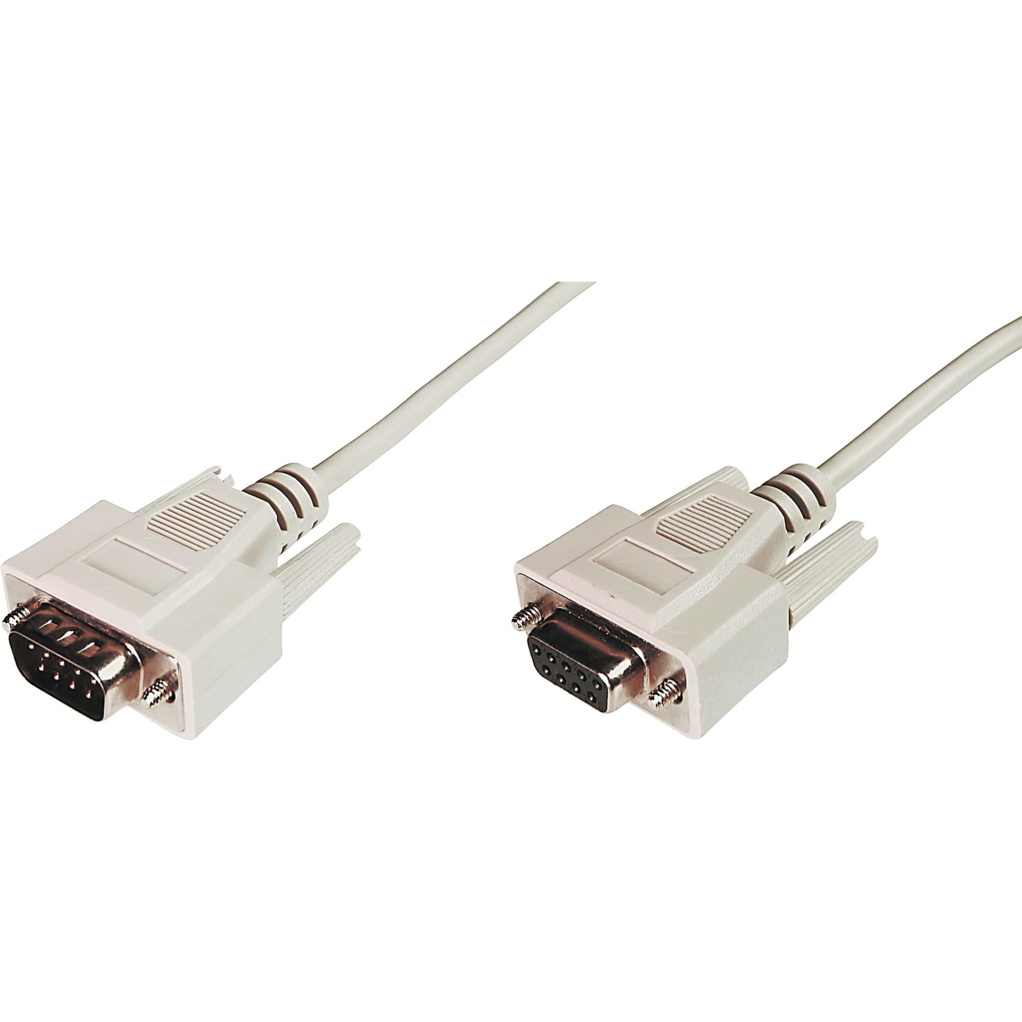 Serielles Datatransfer Verlängerungskabel, D-Sub9 (Stecker) > D-Sub9 (Buchse)