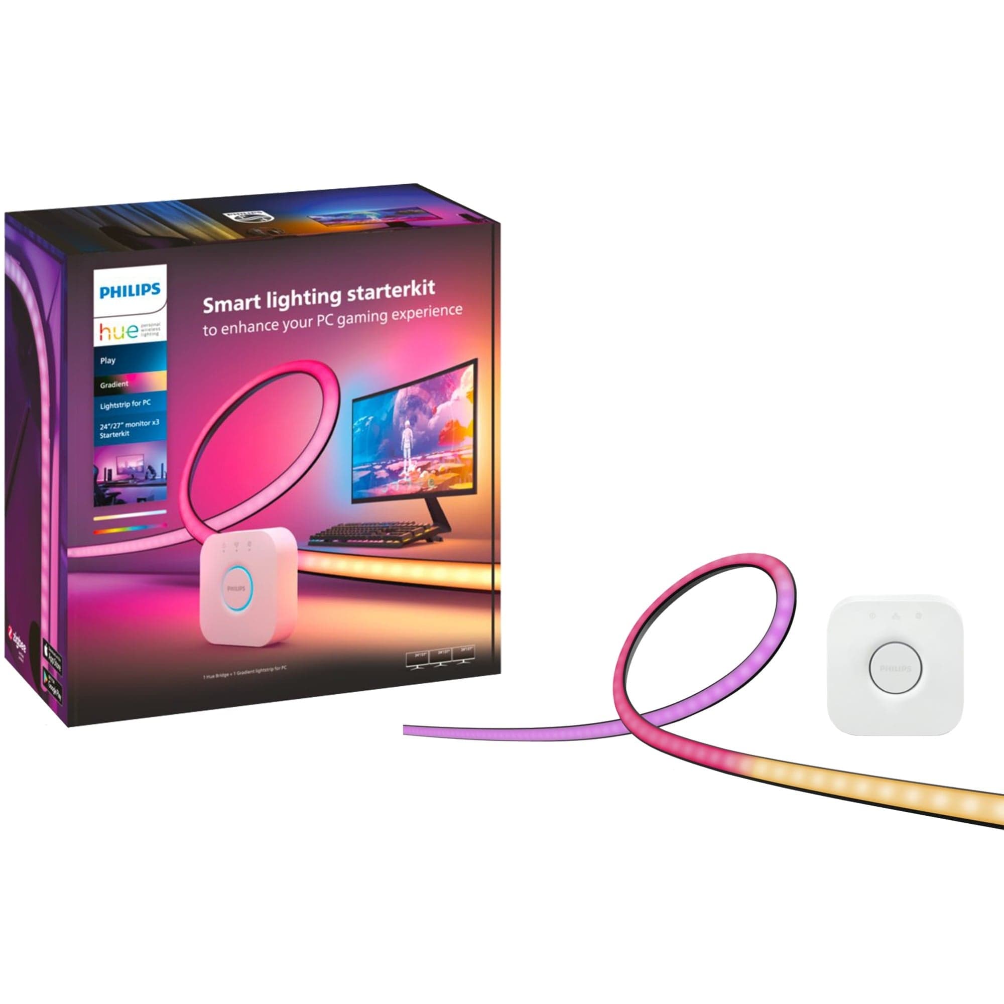 Play Gradient Lightstrip für PC (3x 24-27" Starter-Kit), LED-Streifen