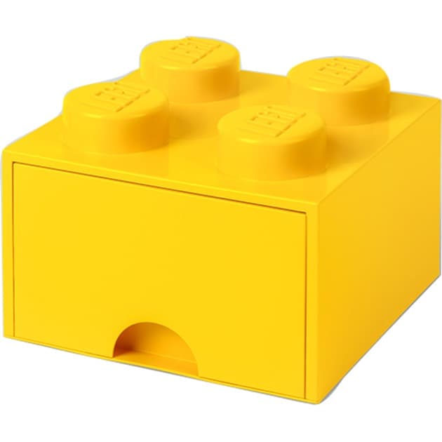 LEGO Brick Drawer 4 gelb, Aufbewahrungsbox
