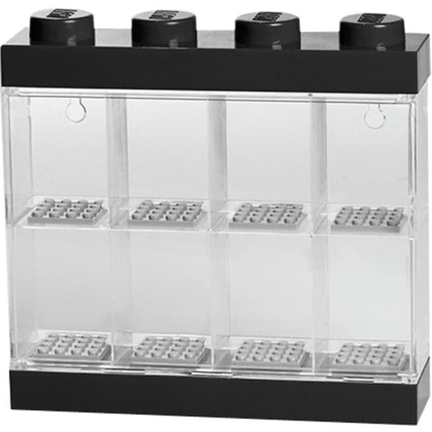 LEGO Minifiguren Display Case 8 schwarz, Aufbewahrungsbox