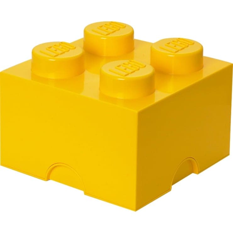 LEGO Storage Brick 4 gelb, Aufbewahrungsbox