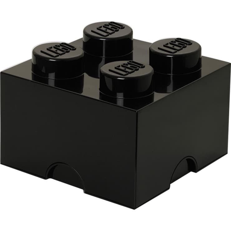 LEGO Storage Brick 4 schwarz, Aufbewahrungsbox