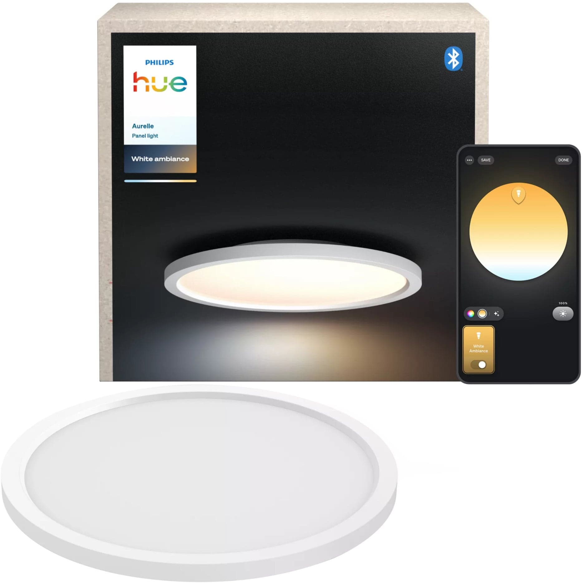 White Ambiance Aurelle runde Panelleuchte, LED-Leuchte