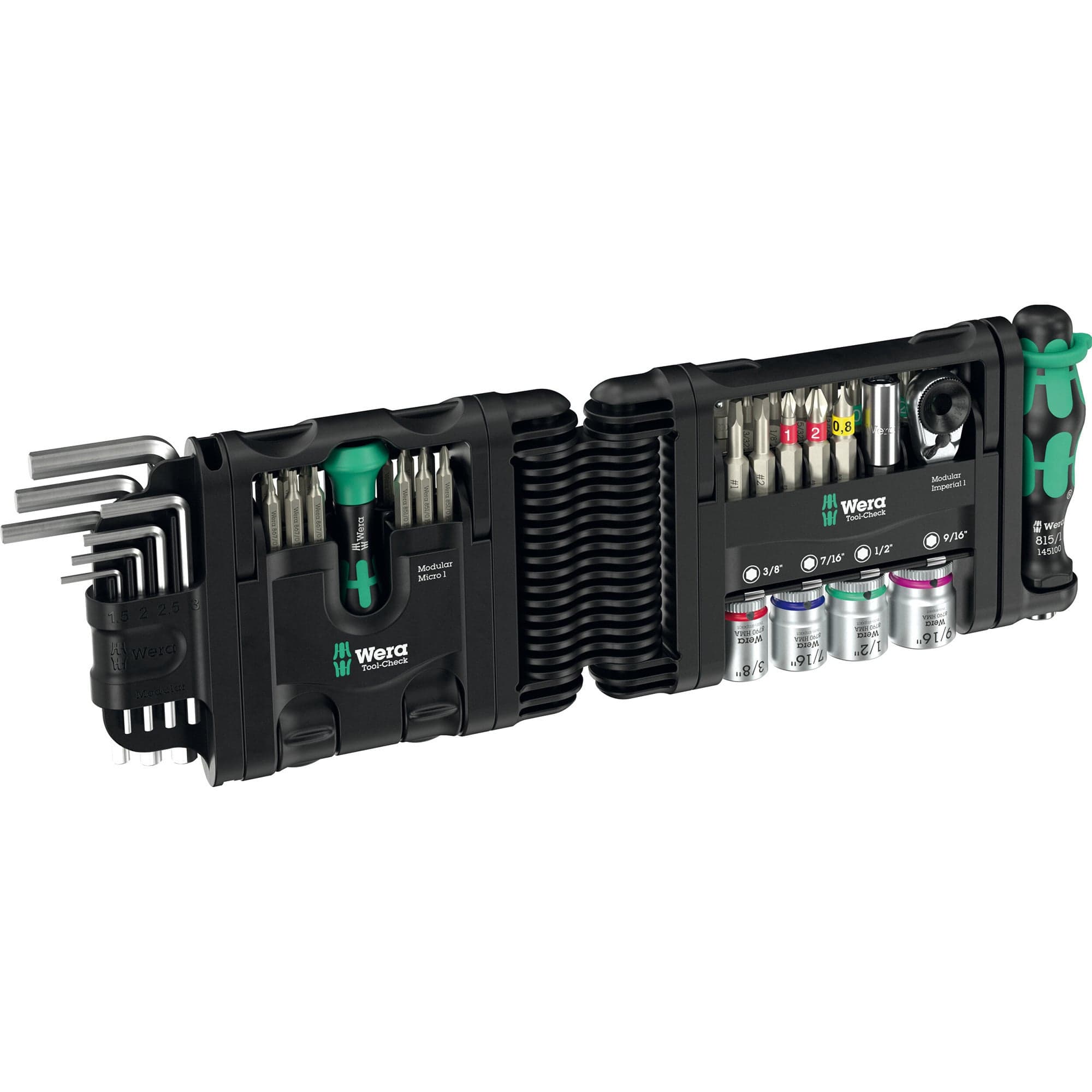 Tool-Check Modular Set Imperial 1, mit 3 Werkzeugmodulen, Bit-Satz