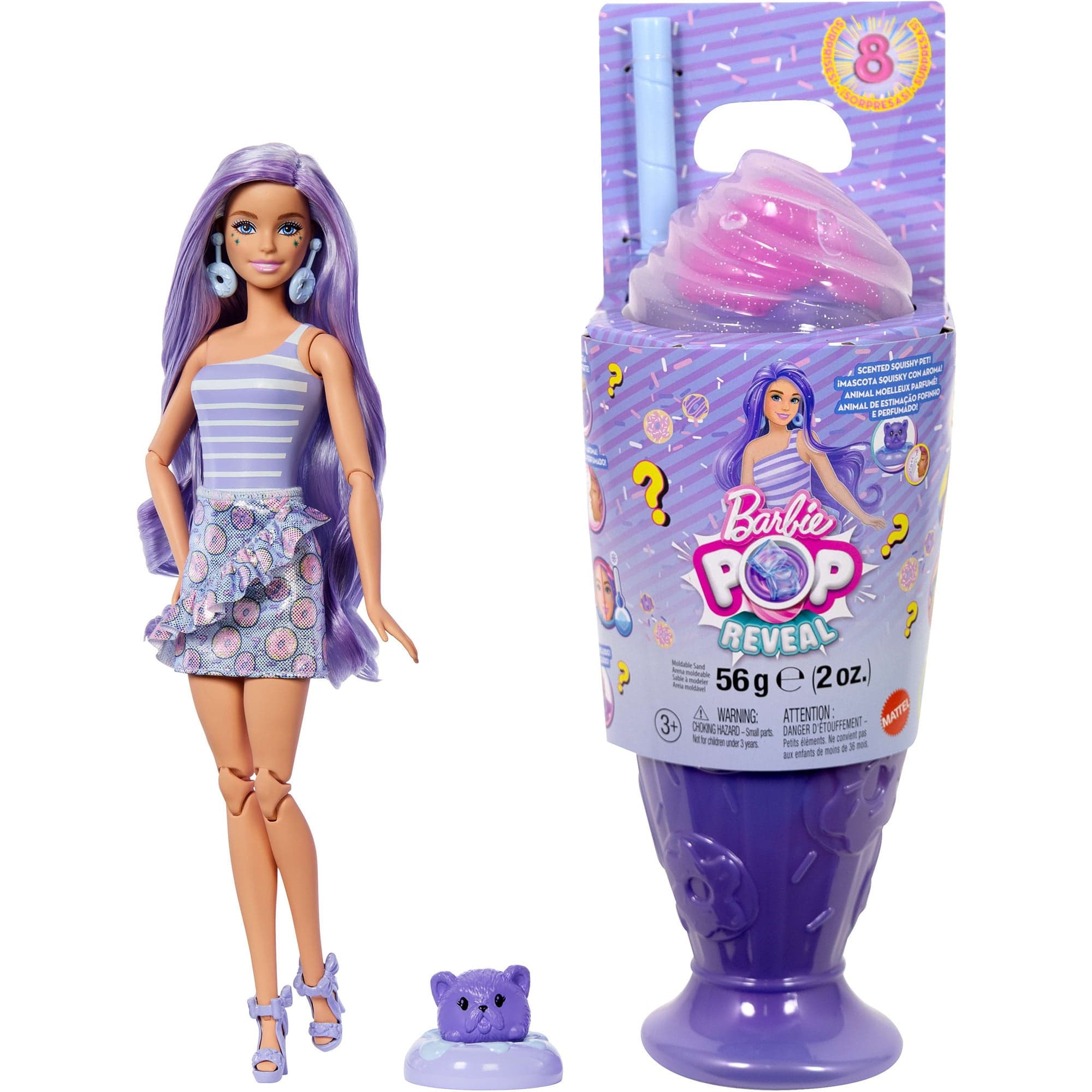 Barbie Pop! Reveal Barbie Treats Serie - Lila Puppe