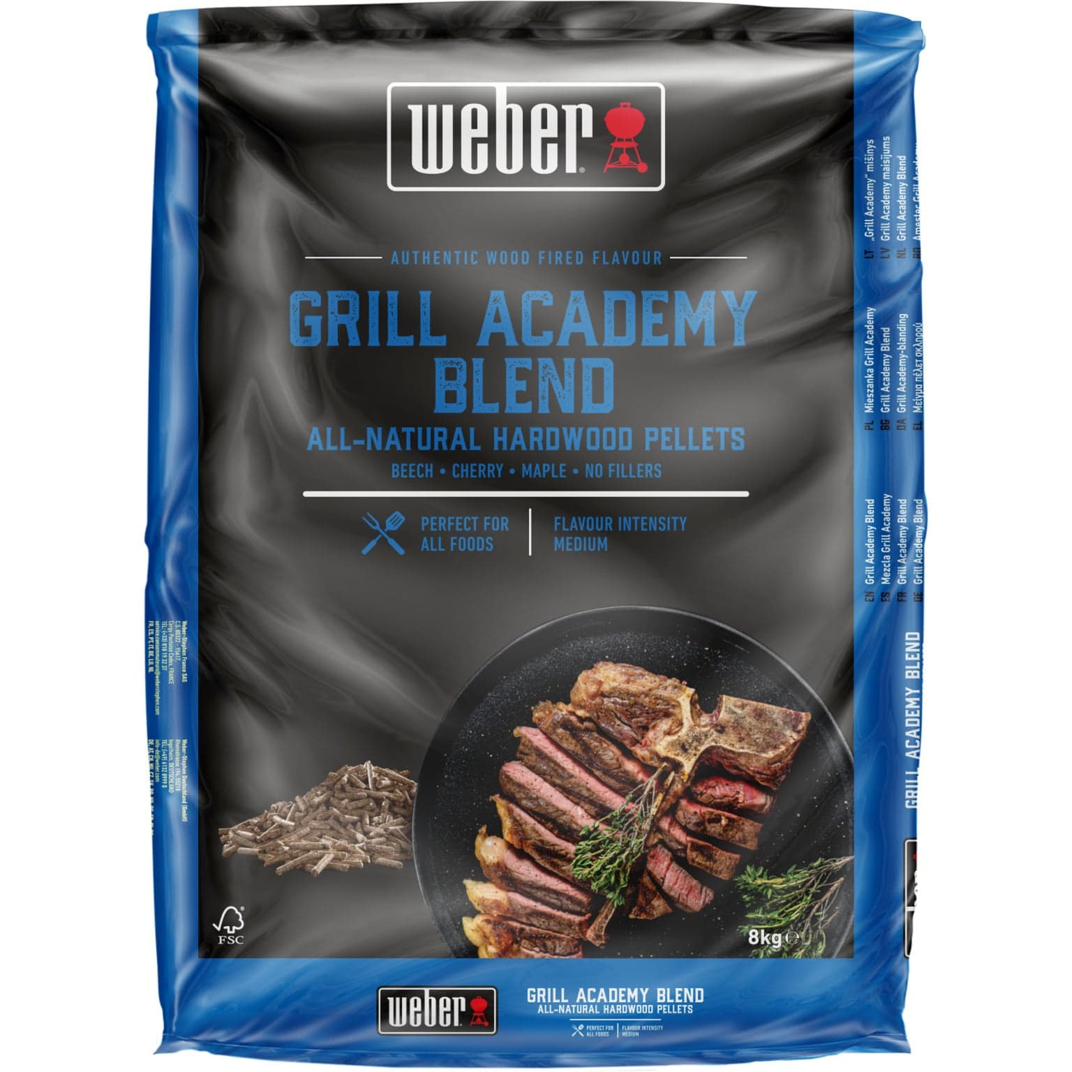 Holzpellets Grill Academy Blend, 8kg, Brennstoff