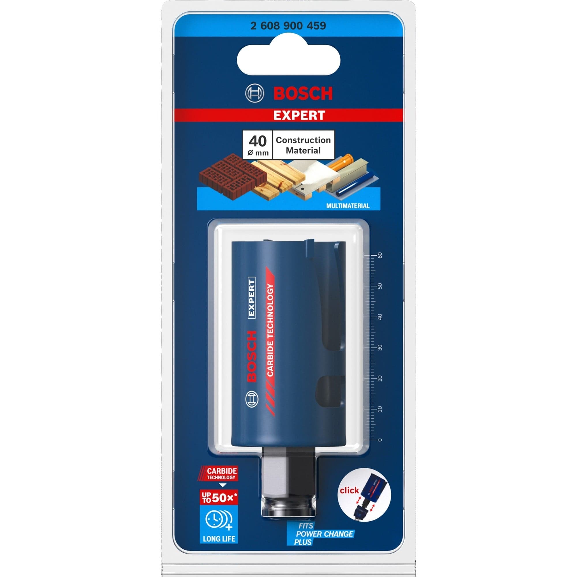 EXPERT Lochsäge Construction Material PC Plus, Ø 40mm