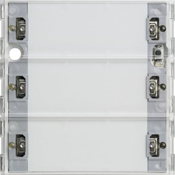 KNX Tastsensor 3-fach Komfort mit Inbetriebnahme-Wippe und Raumthermostat