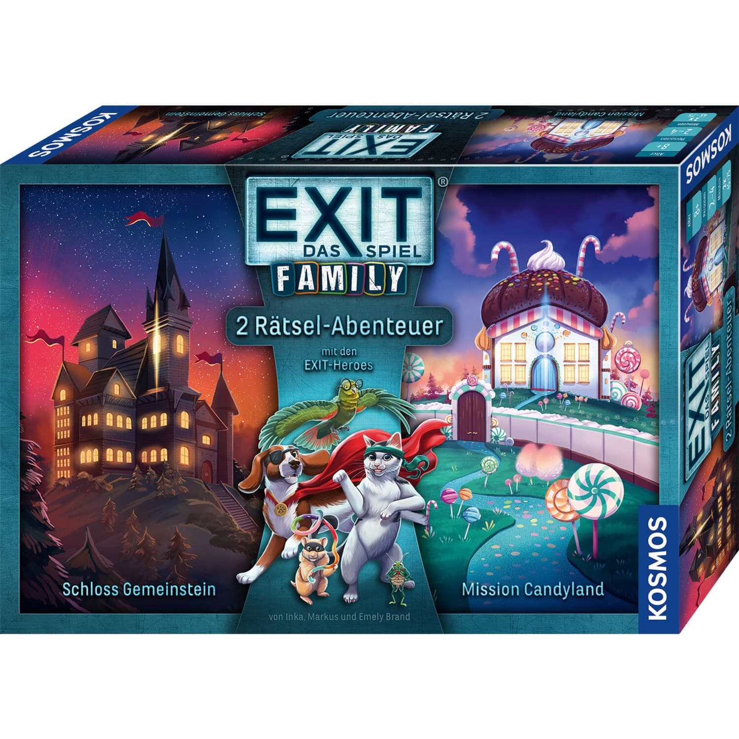 EXIT - Das Spiel Family: Schloss Gemeinstein / Mission Candyland, Partyspiel