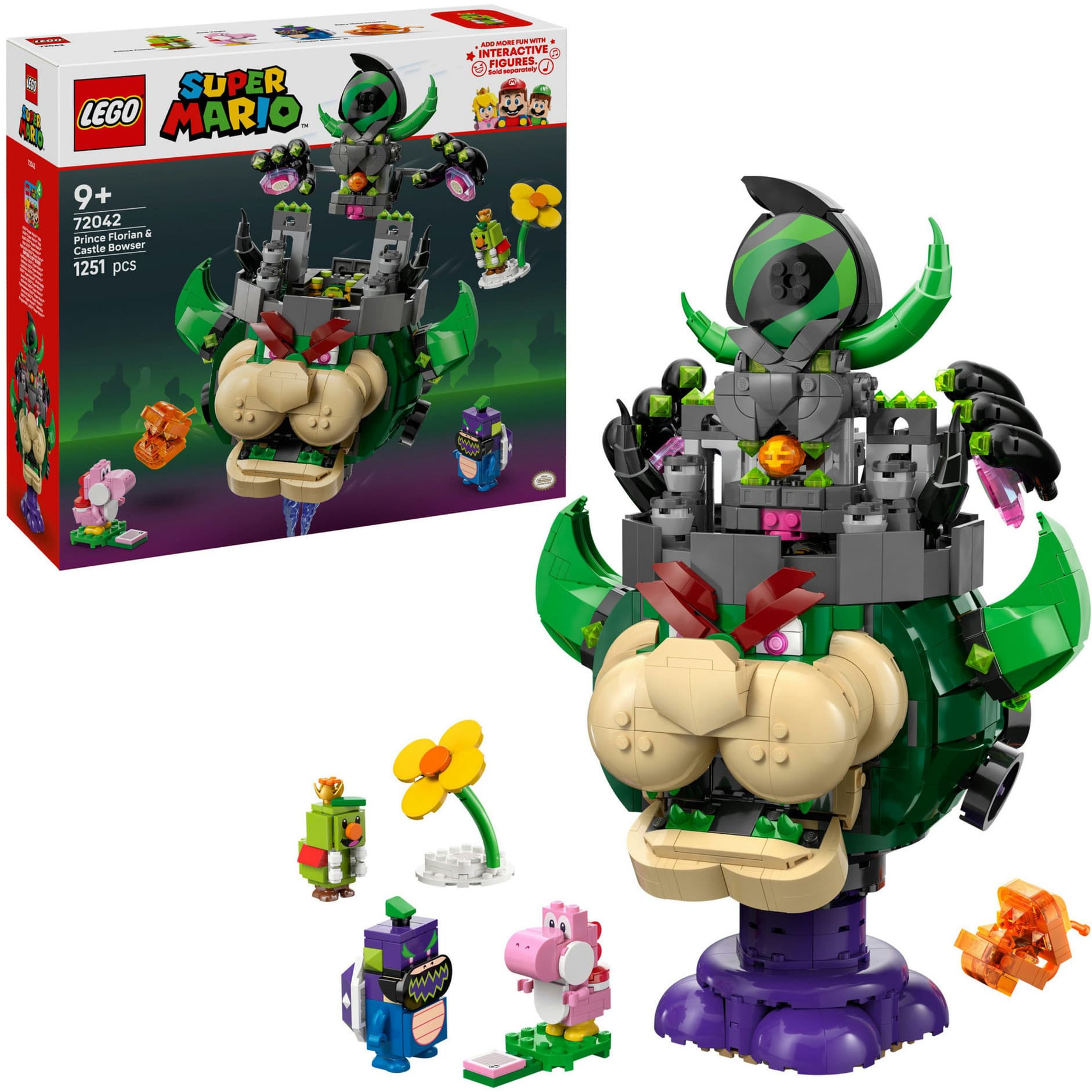 72042 Super Mario Prinz Florian & Schloss-Bowser, Konstruktionsspielzeug