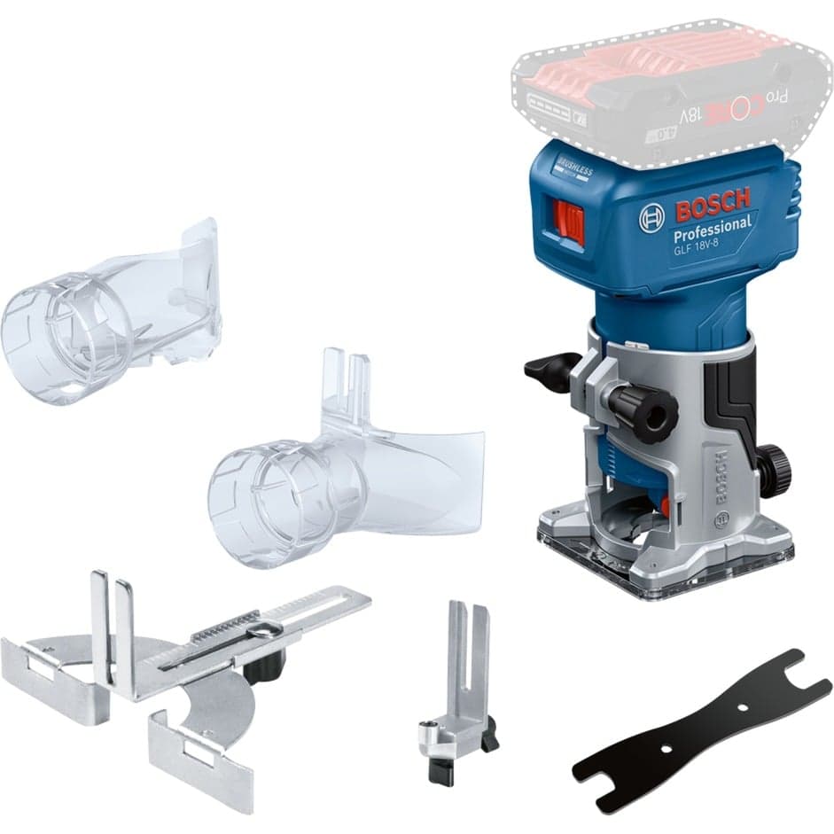 Akku-Kantenfräse /-Laminatschneider GLF 18V-8 Professional solo, 18Volt, Oberfräse