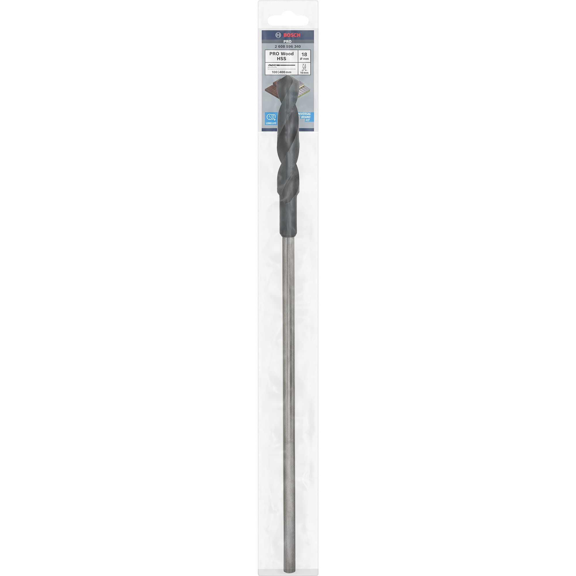 PRO Wood HSS Schalungs- und Installationsbohrer, Ø 18mm