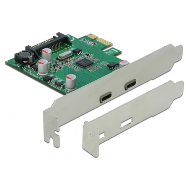 PCIe x1 > 2x extern SuperSpeed USB 3.2 Gen 1, USB-Controller