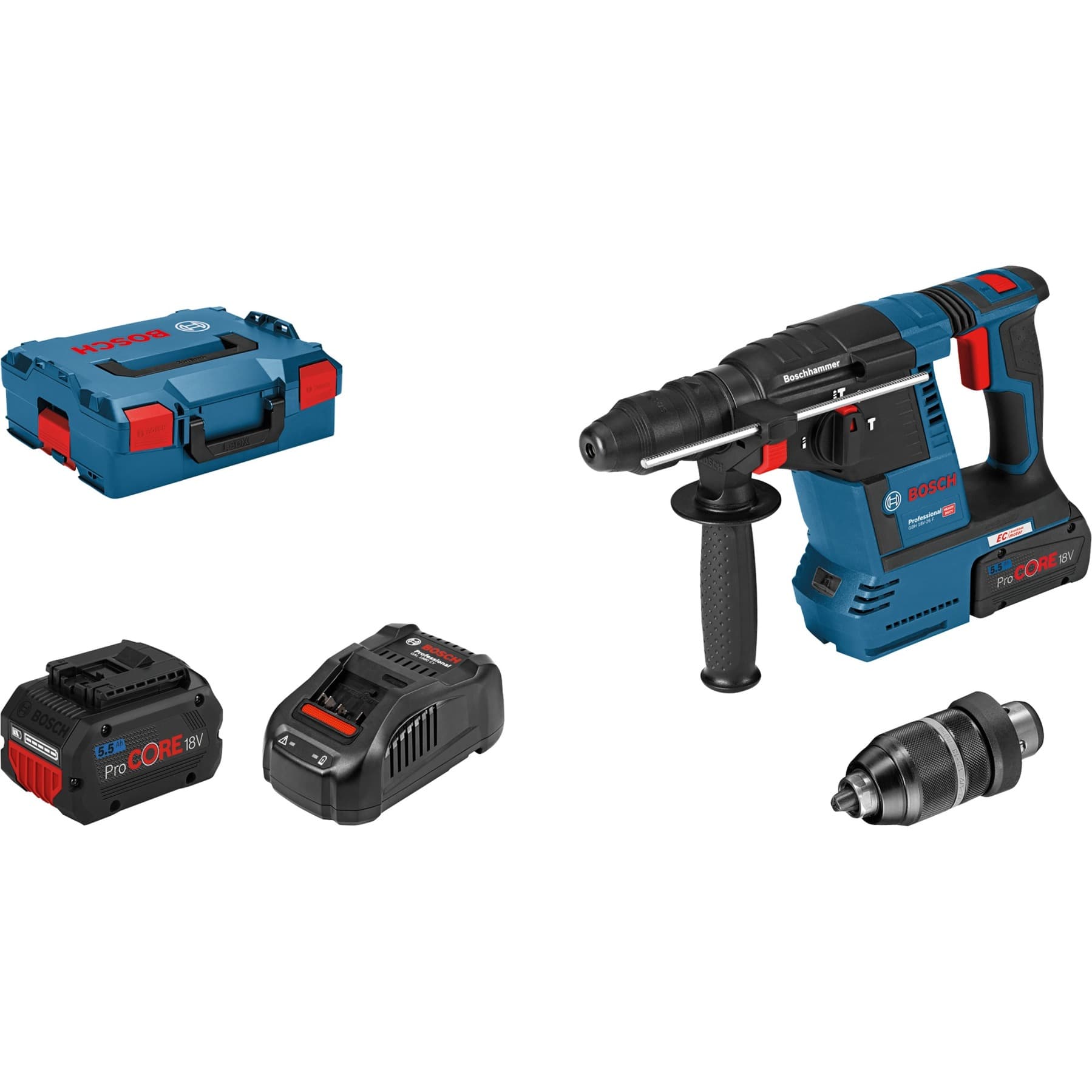 Akku-Bohrhammer GBH 18V-26 F Professional, 18Volt
