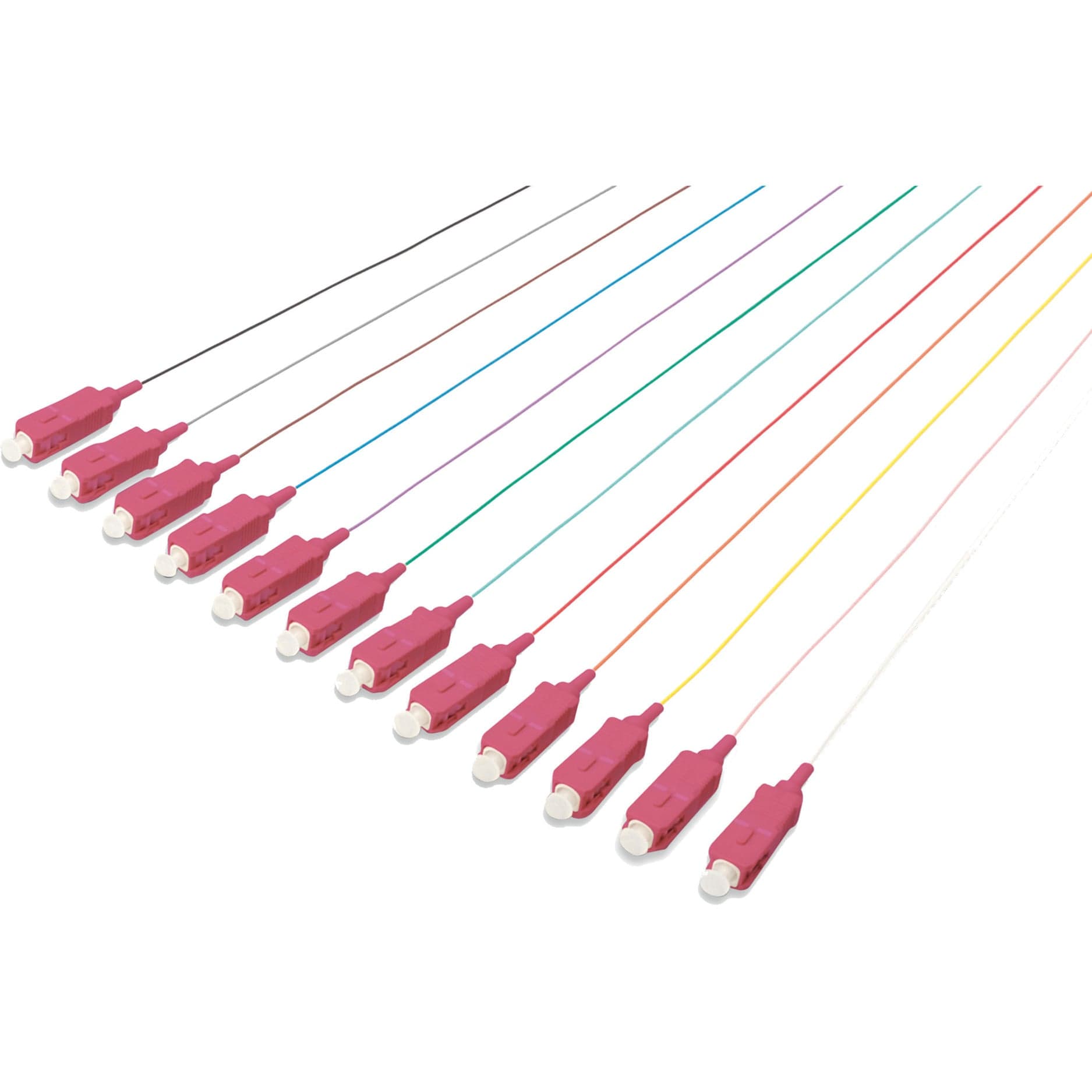 Durchgefärbte SC Simplex OM4 Pigtails, Kabel