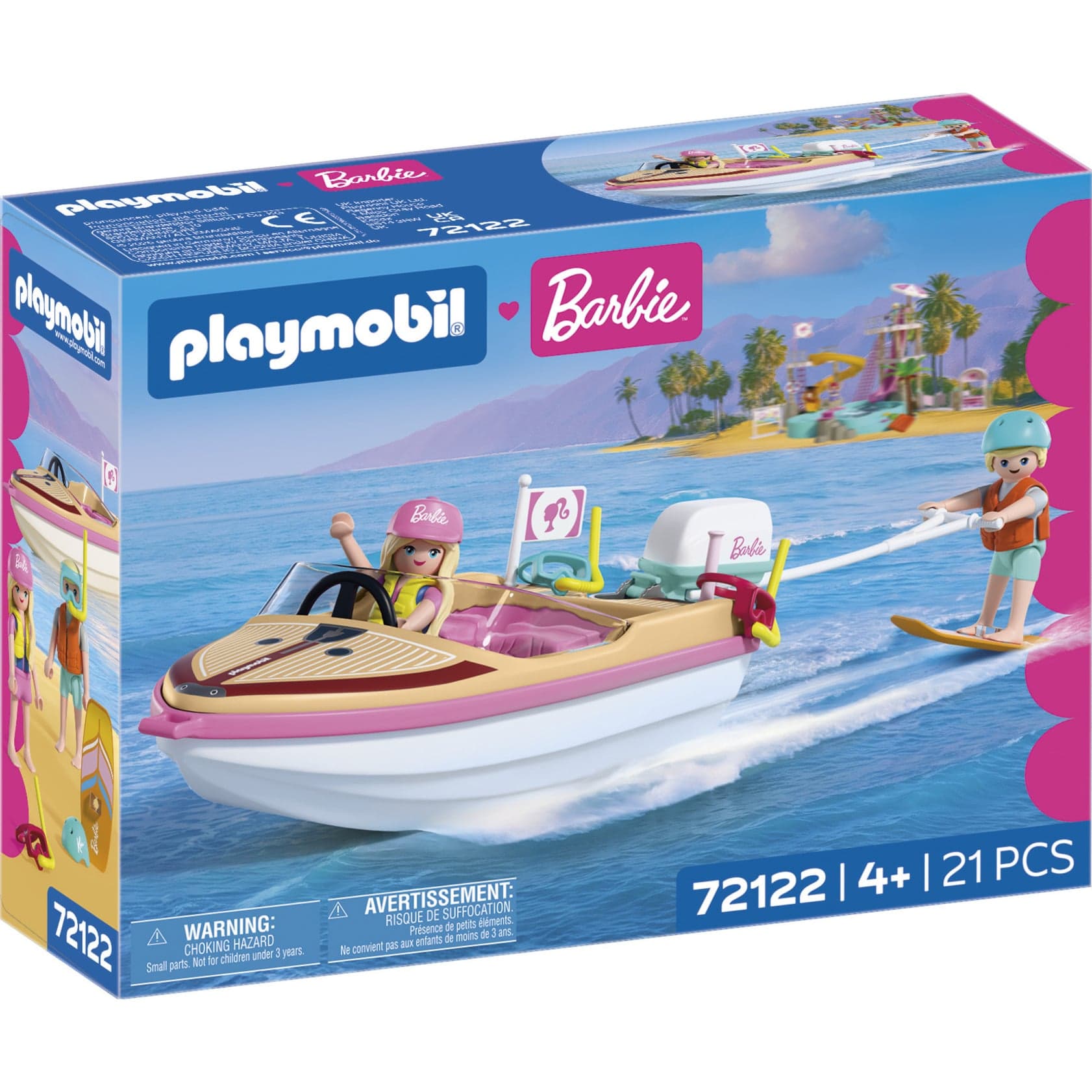 72122 Barbie Abenteuerboot, Konstruktionsspielzeug