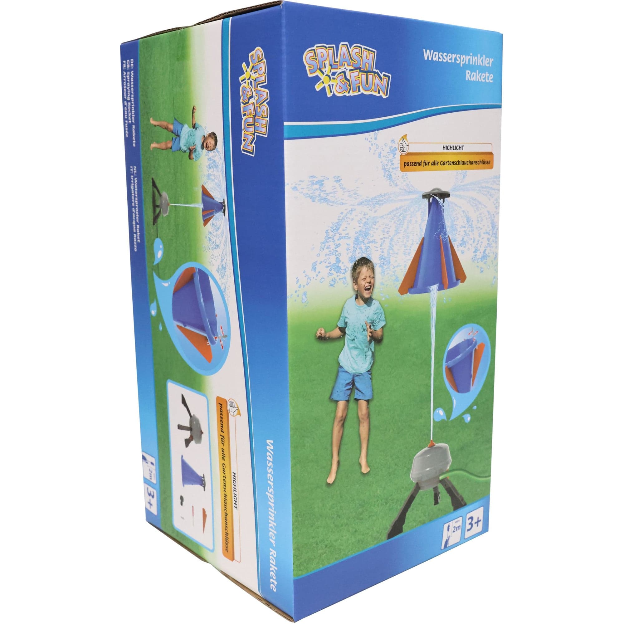 Splash und Fun Wassersprinkler Rakete Höhe 35 cm, Wasserspielzeug