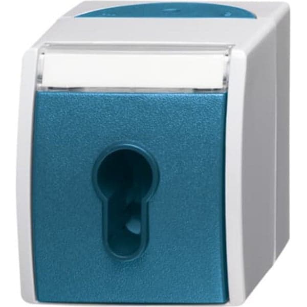 Schlüsselschalter Aufputz mit Schlüssel, 1-polig, 10 Ampere, IP44, Typ 2733 SLW-53