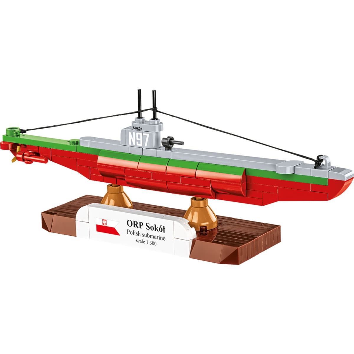 ORP Sokół Polish Submarine, Konstruktionsspielzeug