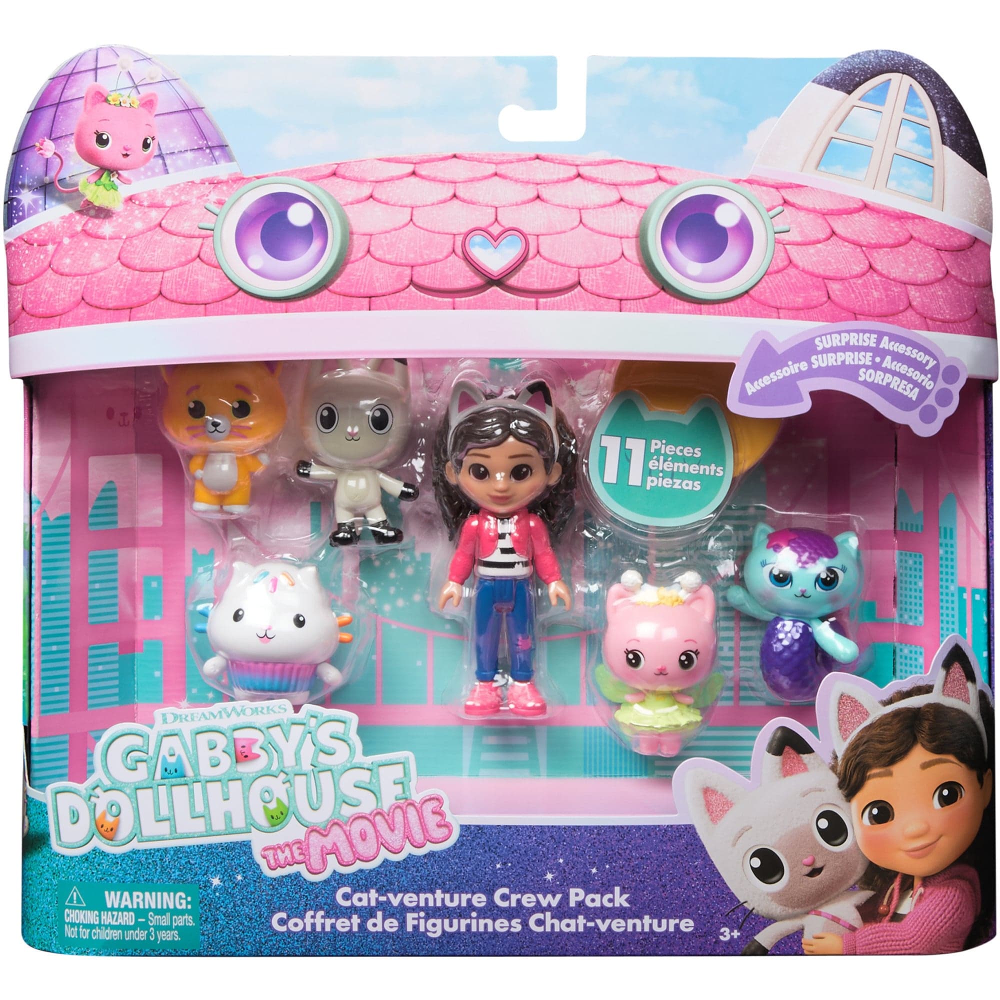 Gabby''s Dollhouse: Der Film - Cat-venture Crew Figuren-Set, Spielfigur