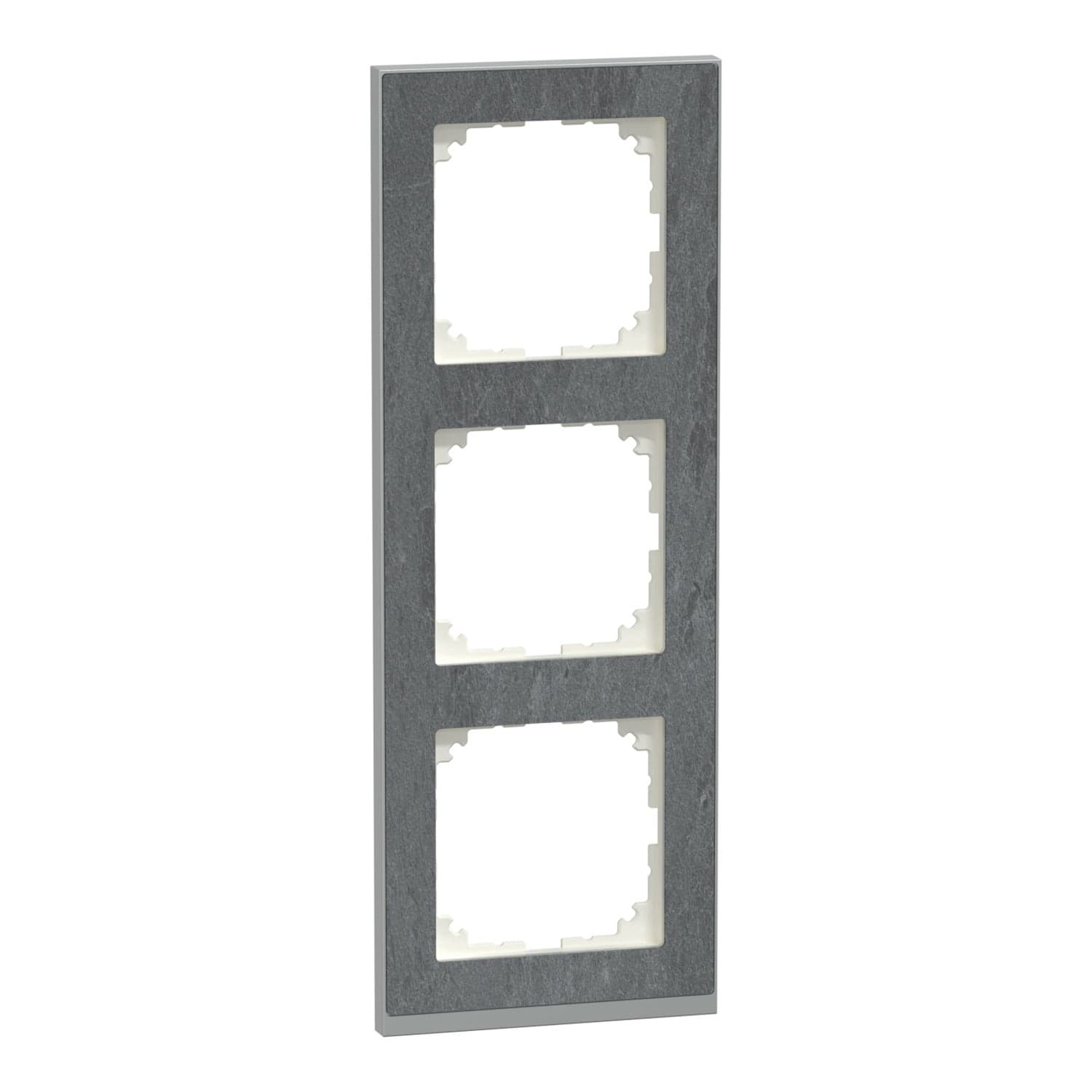 Decor-Rahmen dreifach mit Montagerichtung horizontal und vertikal, Kunststoff, matt