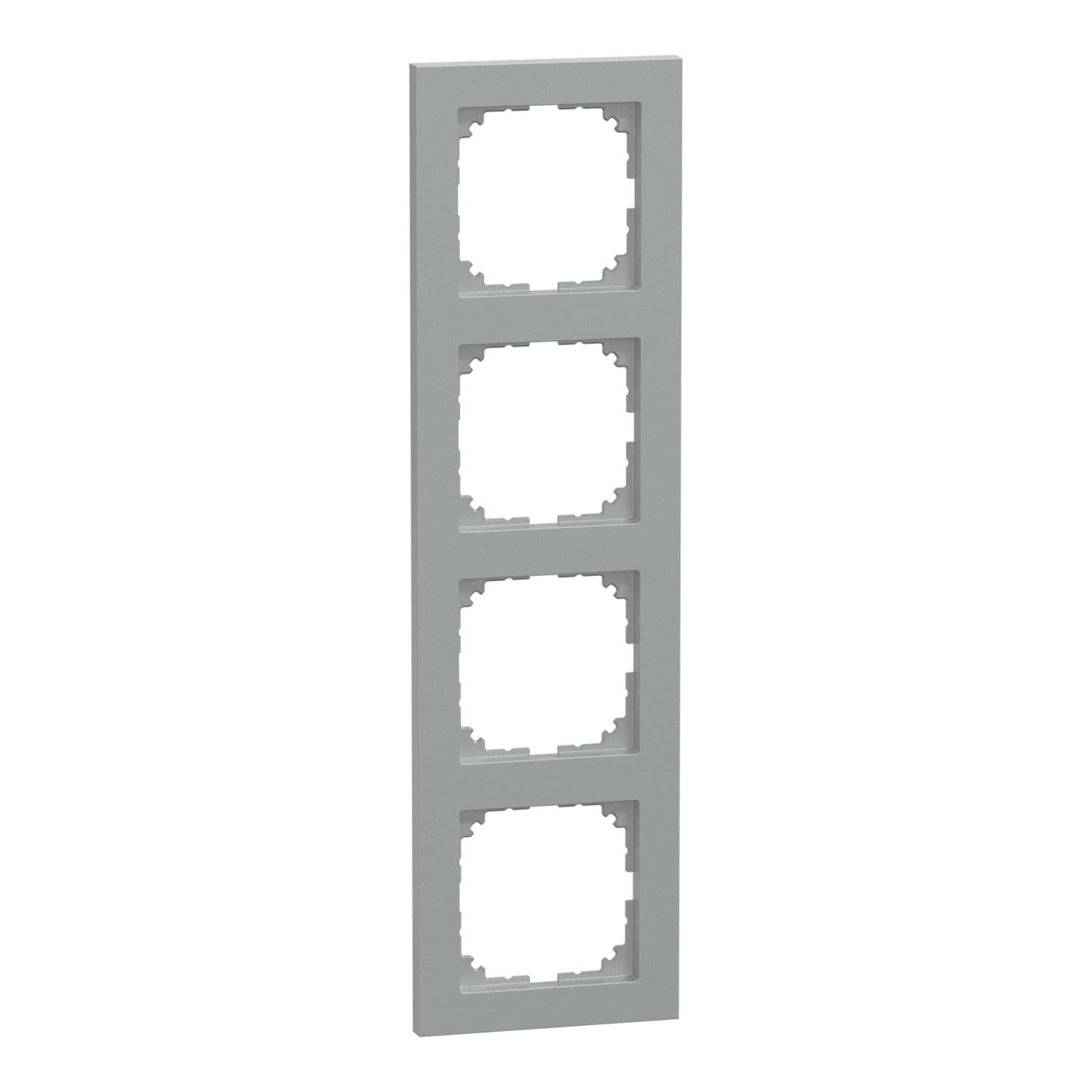 Rahmen vierfach, Typ MEG4040-3660, aus Thermoplast, matt, Schutzart IP20, Klemmbefestigung
