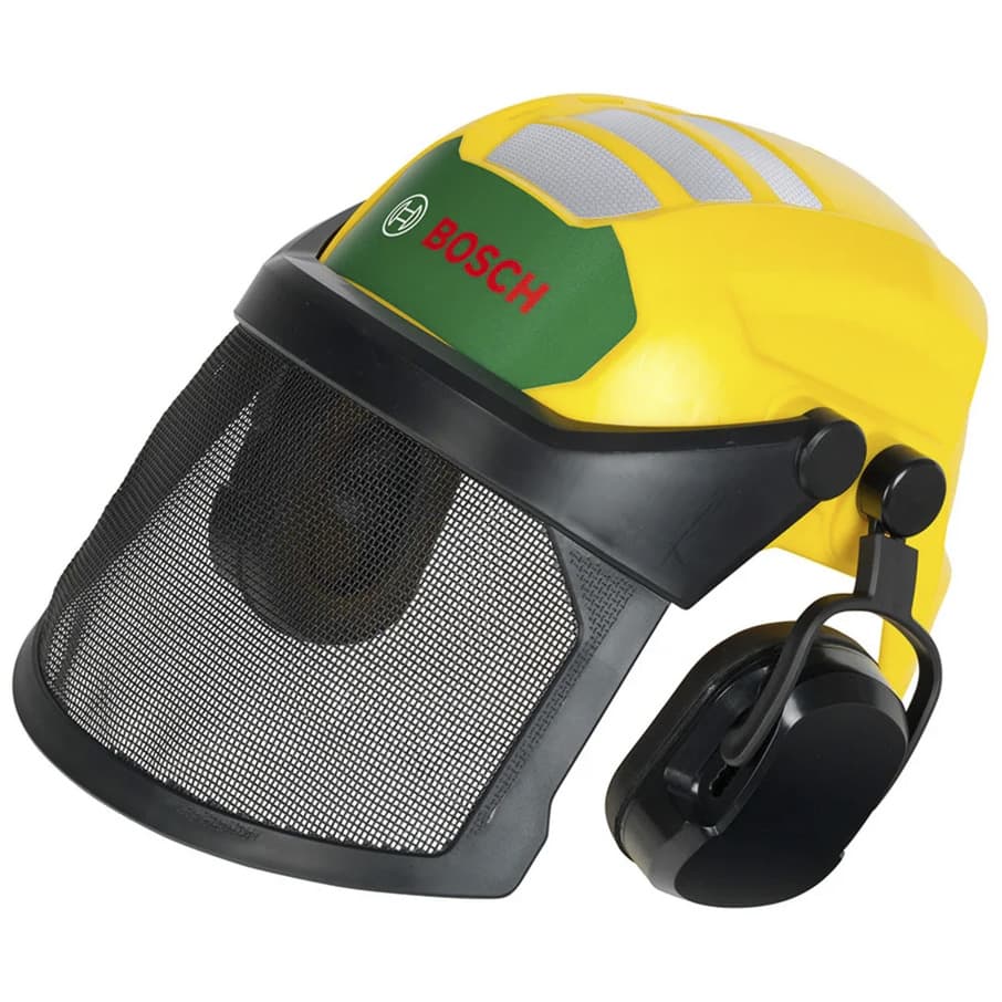 Bosch - Waldarbeiter Helm mit Visier, Gartenspielgerät
