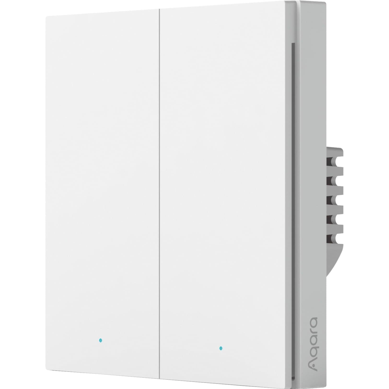 Smart Wall Switch H1 - zwei Wippen ohne Neutralleiter, Taster