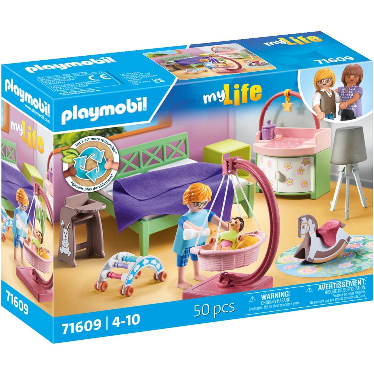 71609 My Life Schlafzimmer mit Babyspielecke, Konstruktionsspielzeug