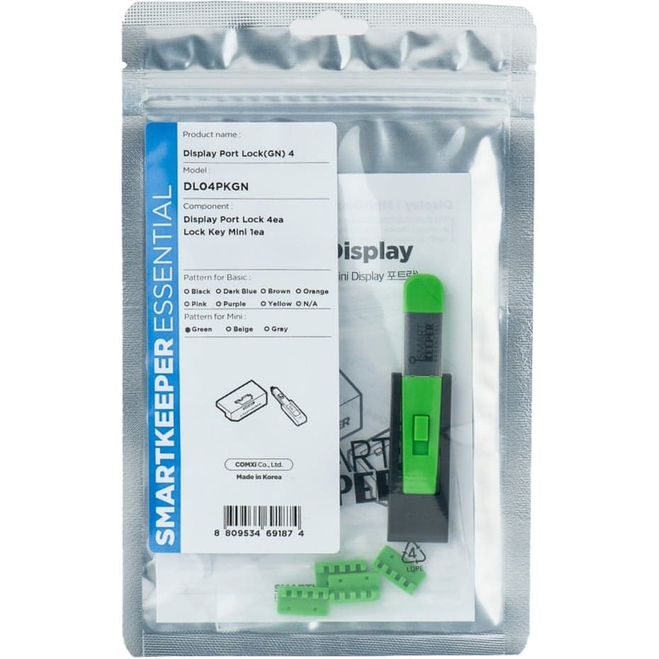 ESSENTIAL DisplayPort Lock (DL04) + Lock Key Mini (U04), Einsteckschloss