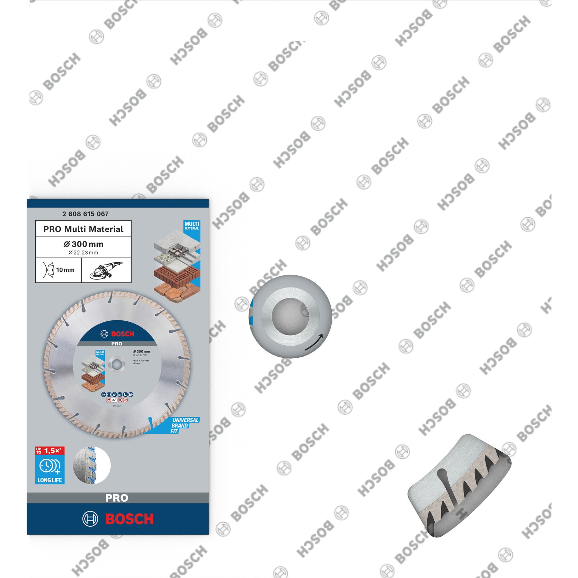 PRO Multi Material Diamant-Trennscheibe, Ø 300mm