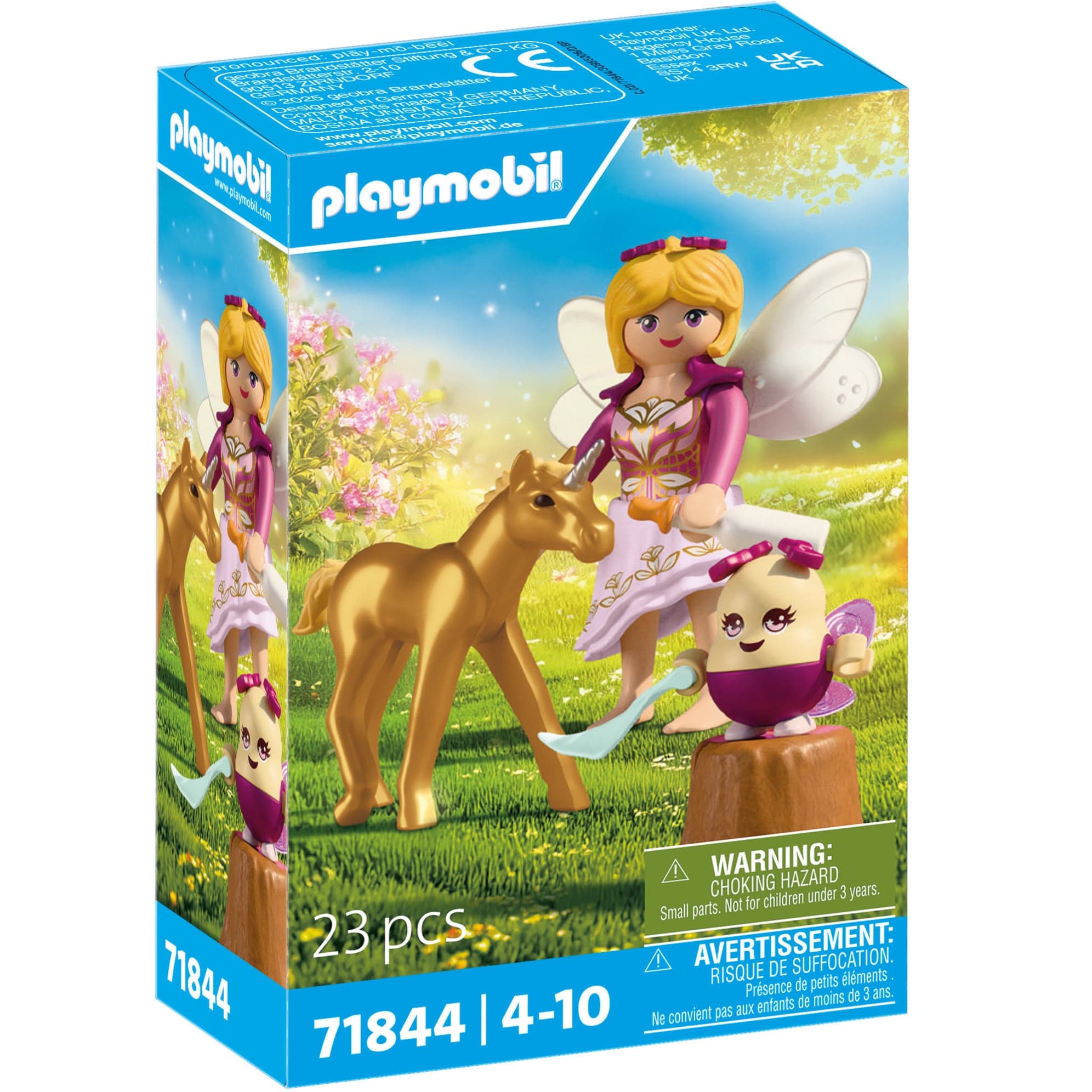 71844 Magic Unicorns: Goldenes Einhornfohlen mit Fee, Konstruktionsspielzeug
