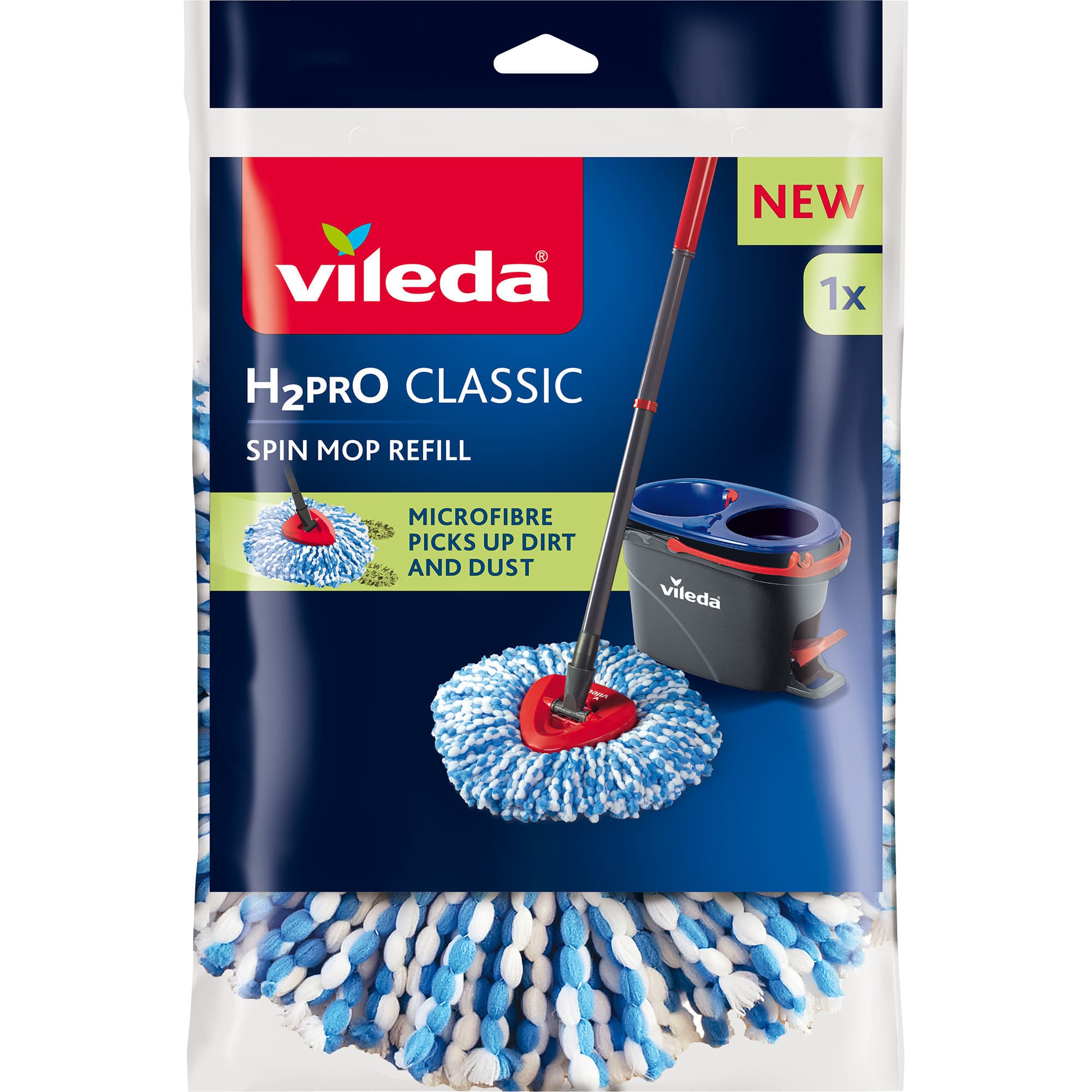 H2PrO CLASSIC Ersatzkopf für H2PrO Spin Mop , Wischbezug
