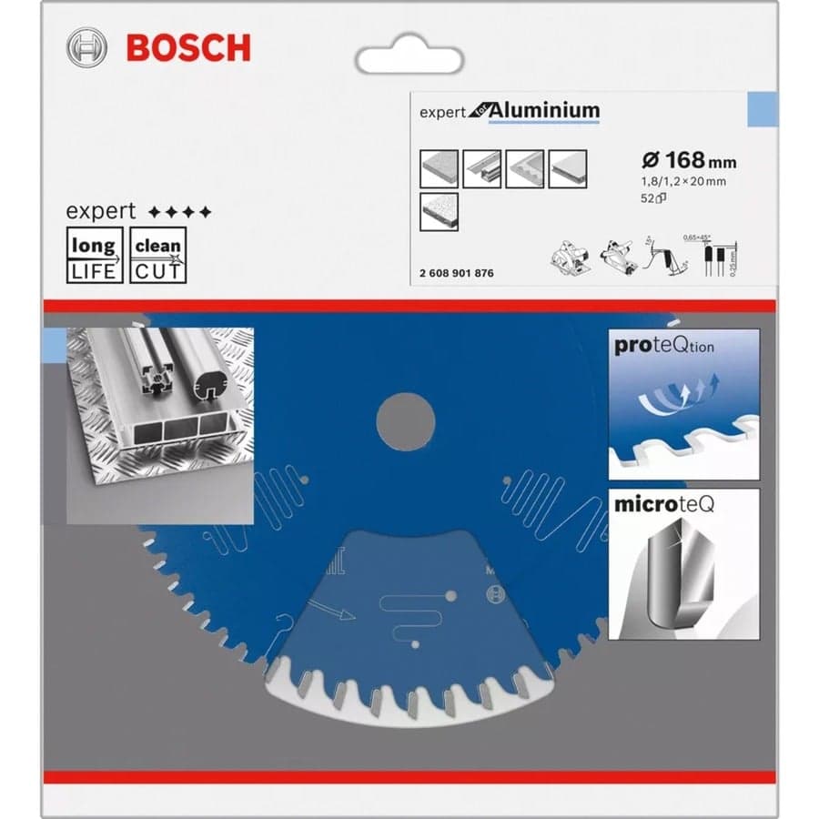 Kreissägeblatt Expert for Aluminium, Ø 168mm, 52Z