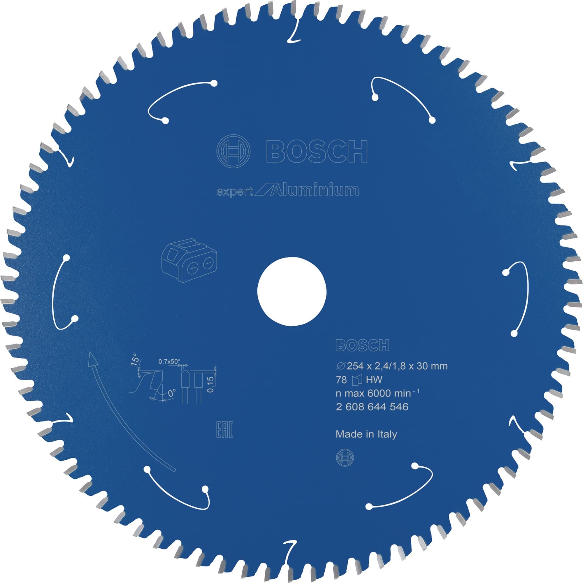 Kreissägeblatt Expert for Aluminium, Ø 254mm, 78Z